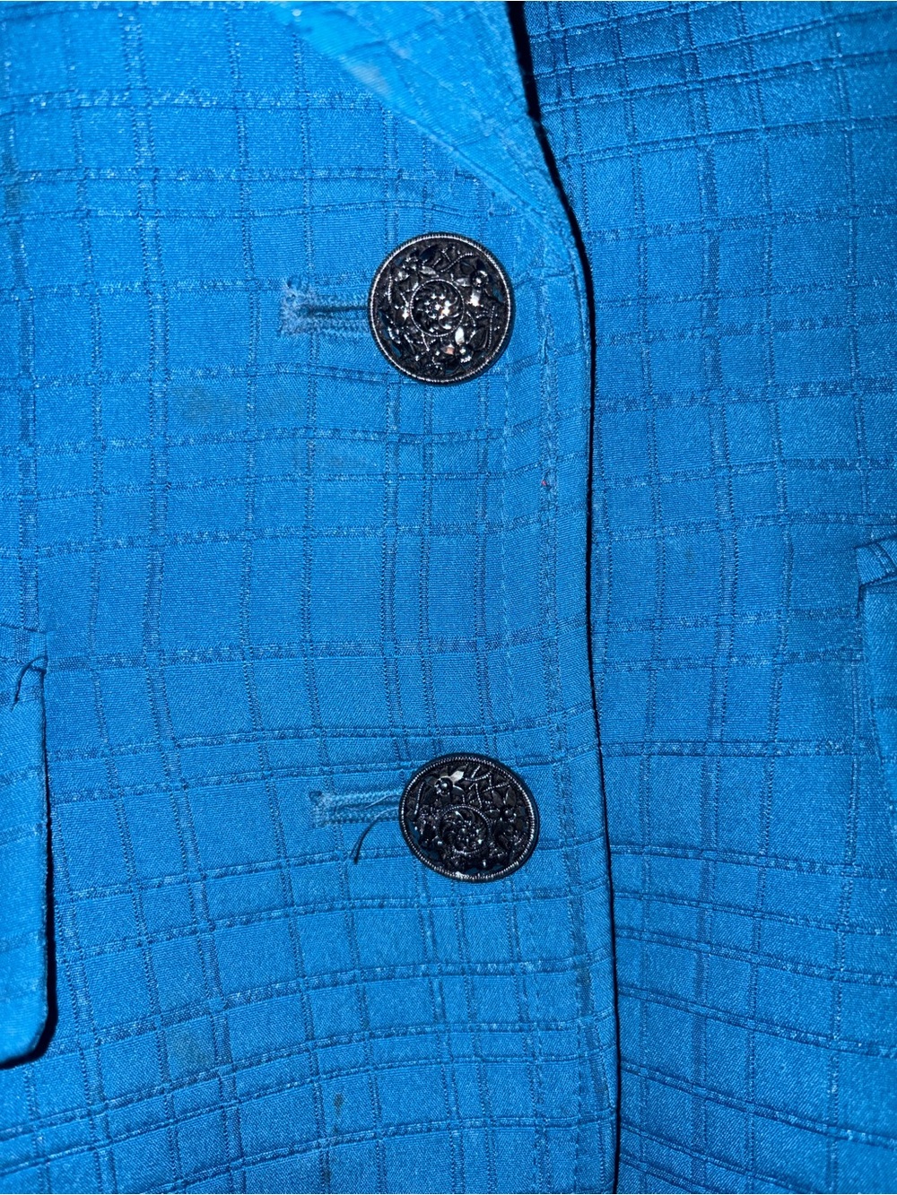 Harve Benard Cobalt Blue Tailored Women's Blazer - Picture 5 of 5